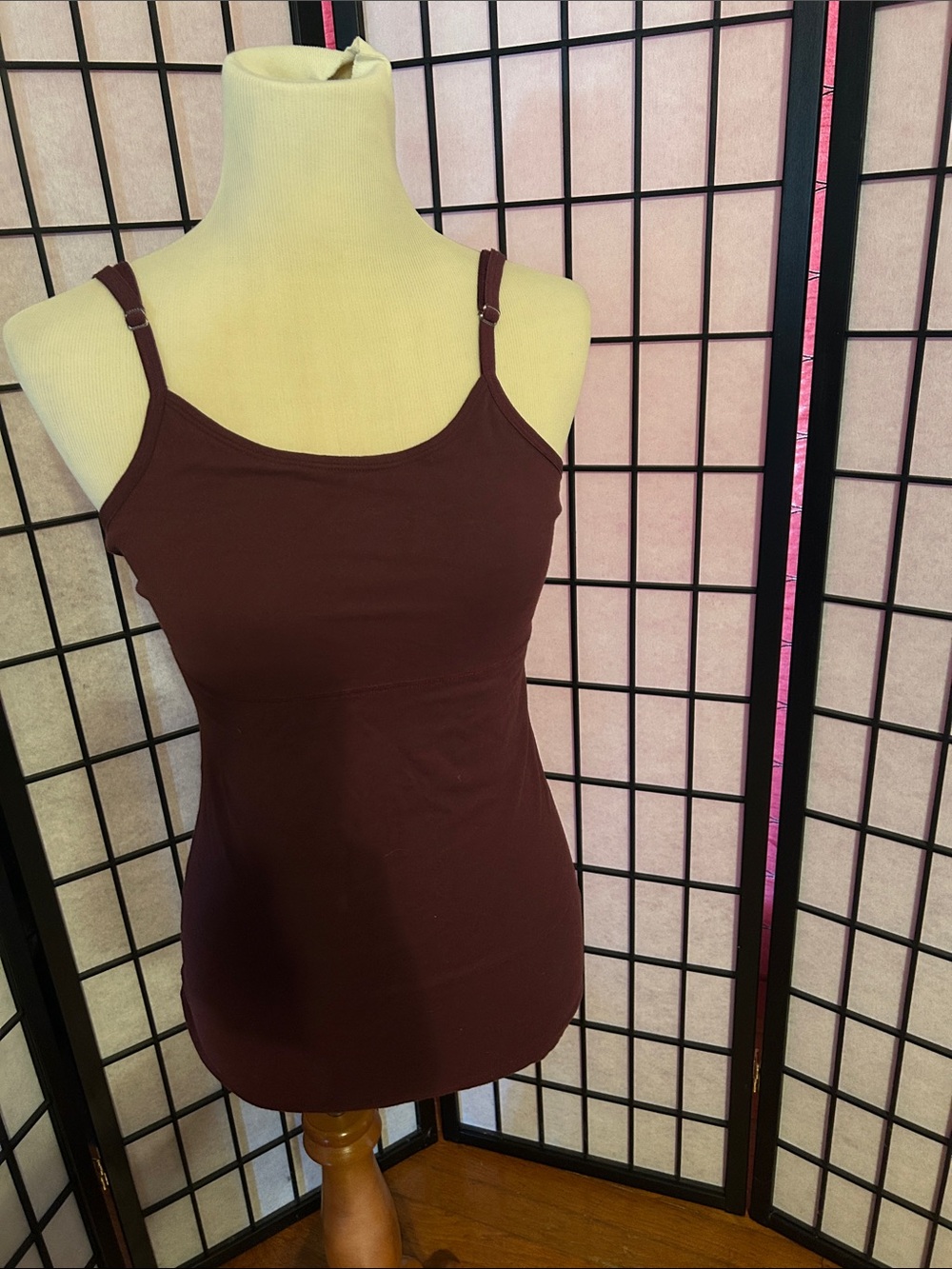 Beyond Yoga burgundy Adjustable Strap Camisole